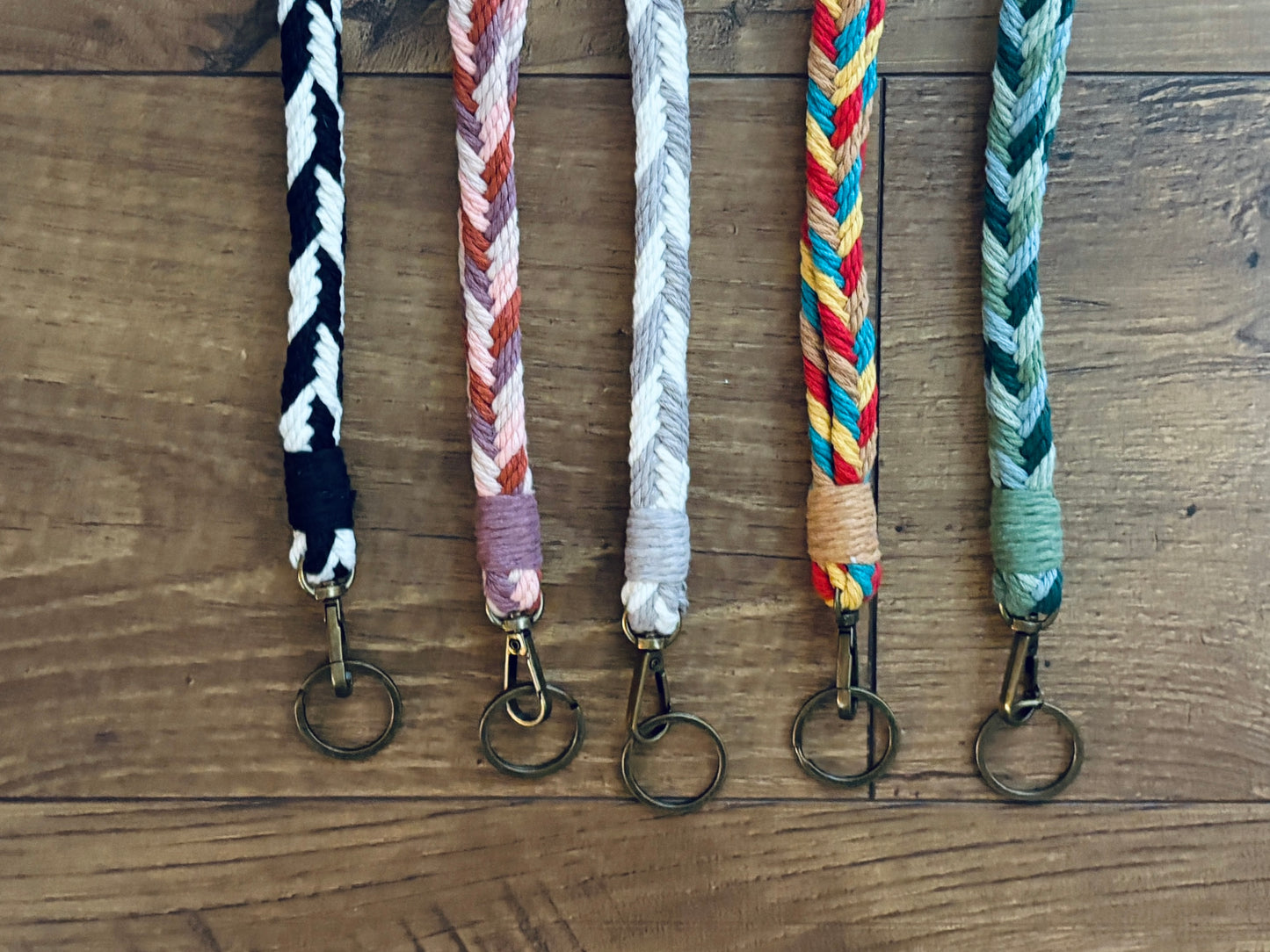 The Herringbone Wristlet Keychain