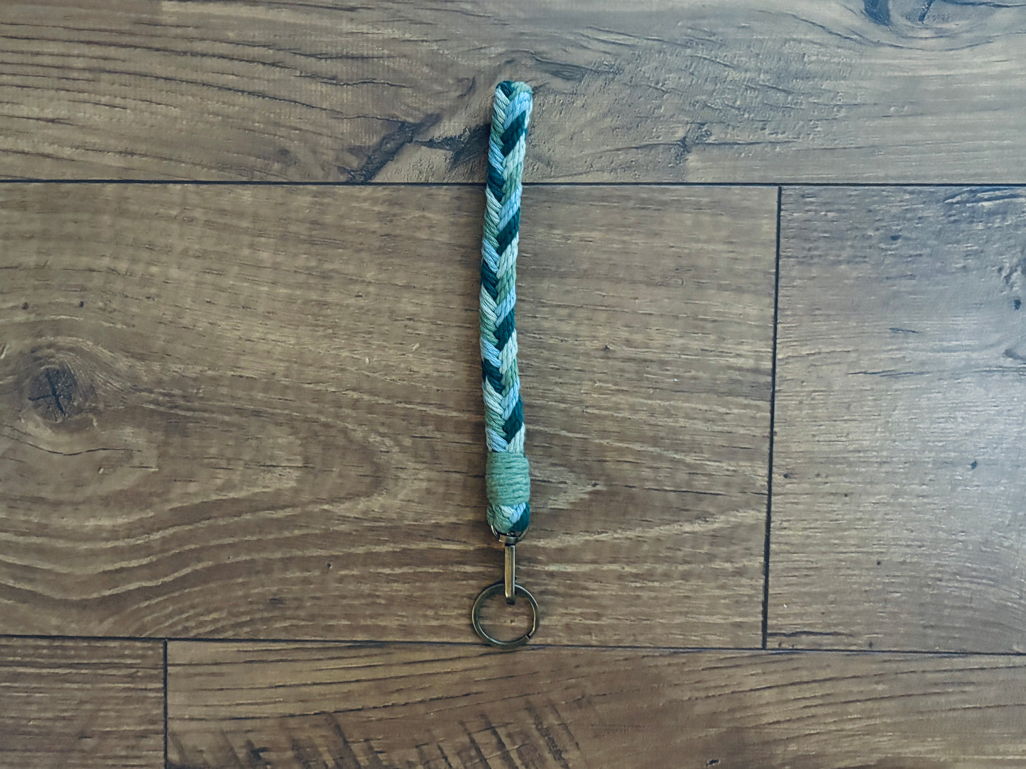 The Herringbone Wristlet Keychain