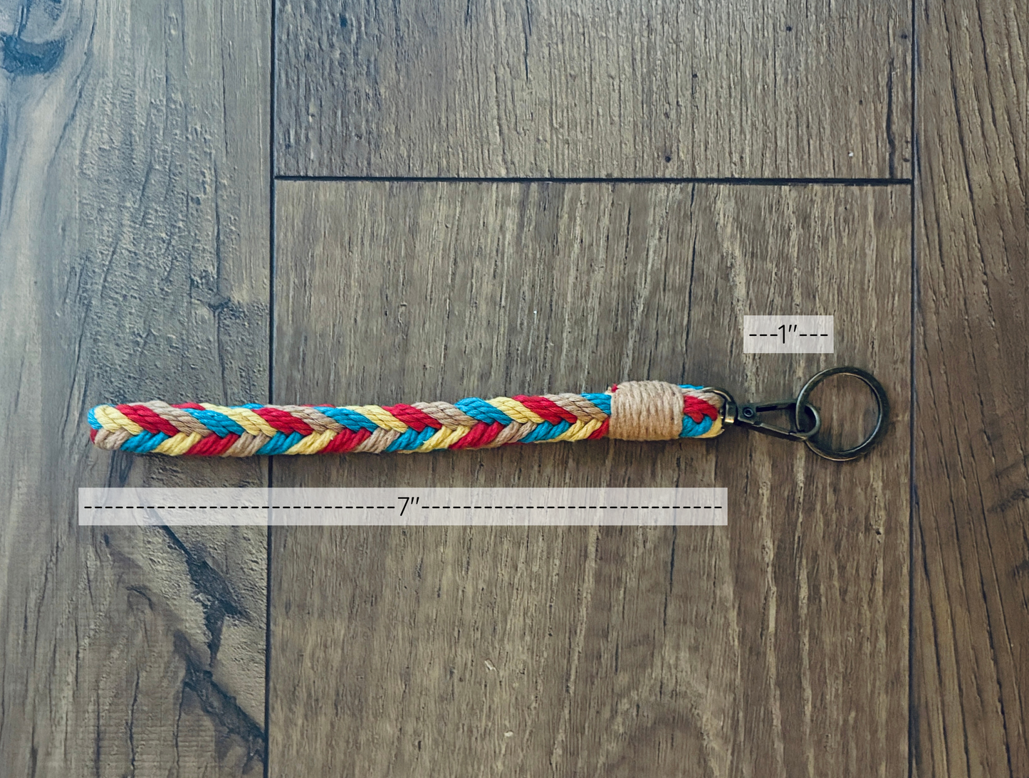 The Herringbone Wristlet Keychain