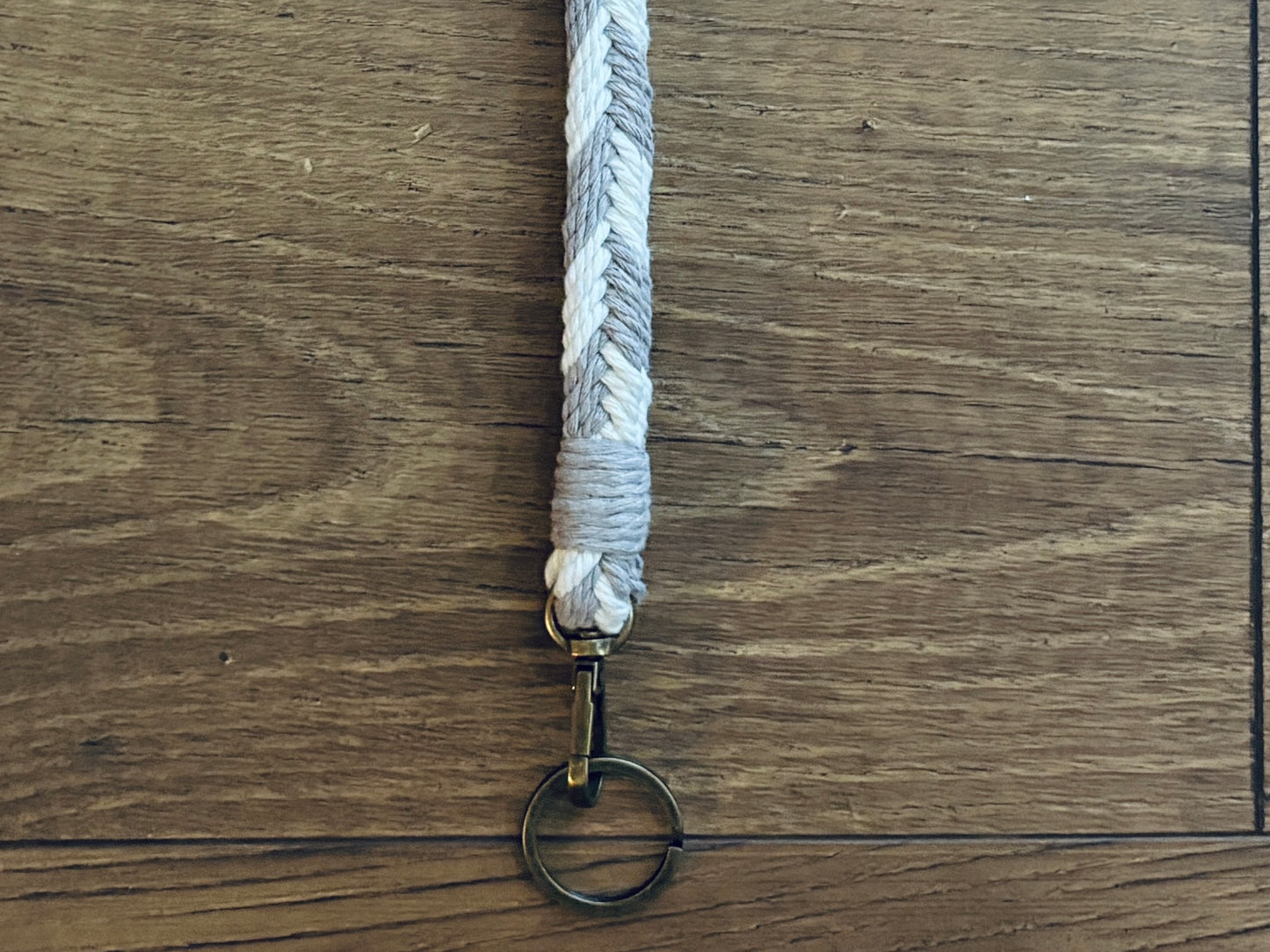 The Herringbone Wristlet Keychain