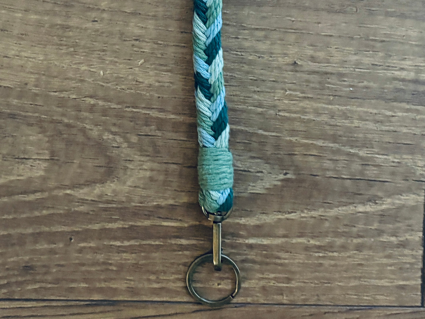 The Herringbone Wristlet Keychain