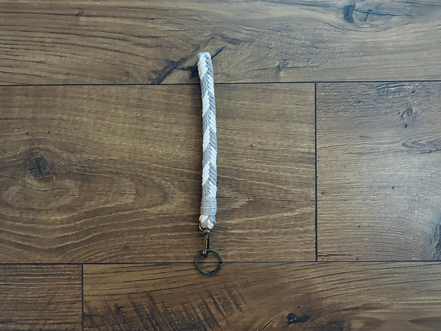 The Herringbone Wristlet Keychain