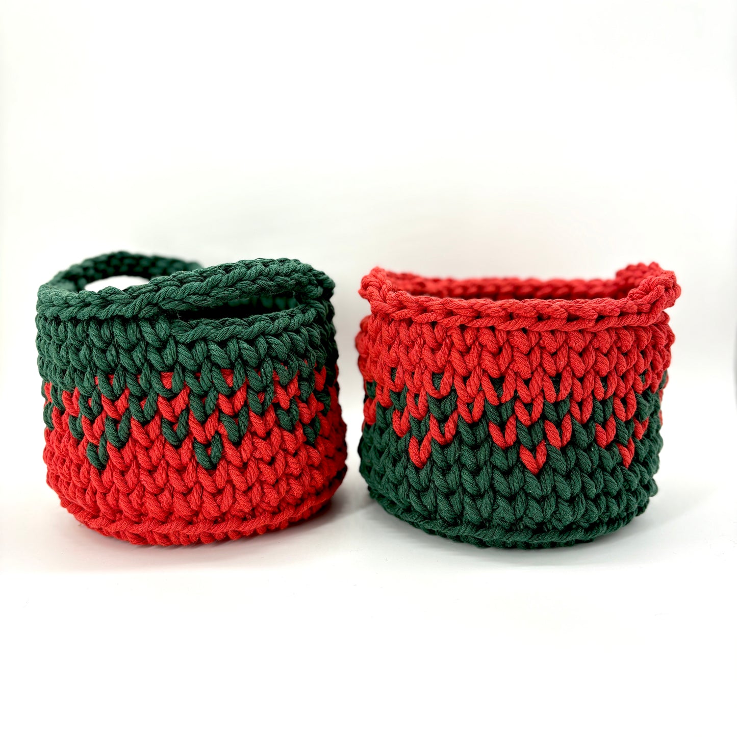 Mini Christmas Baskets Set