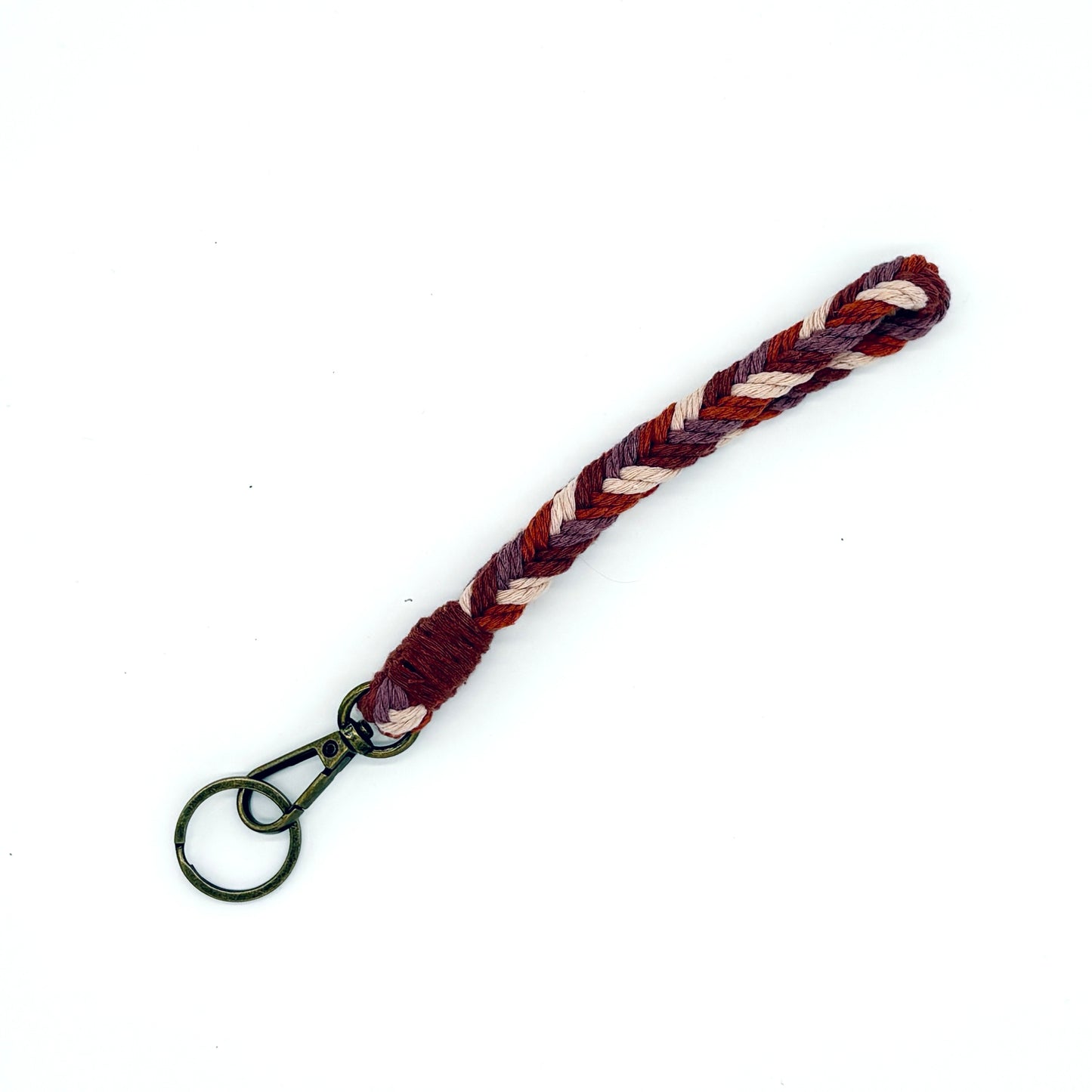 Herringbone Wristlet Keychain