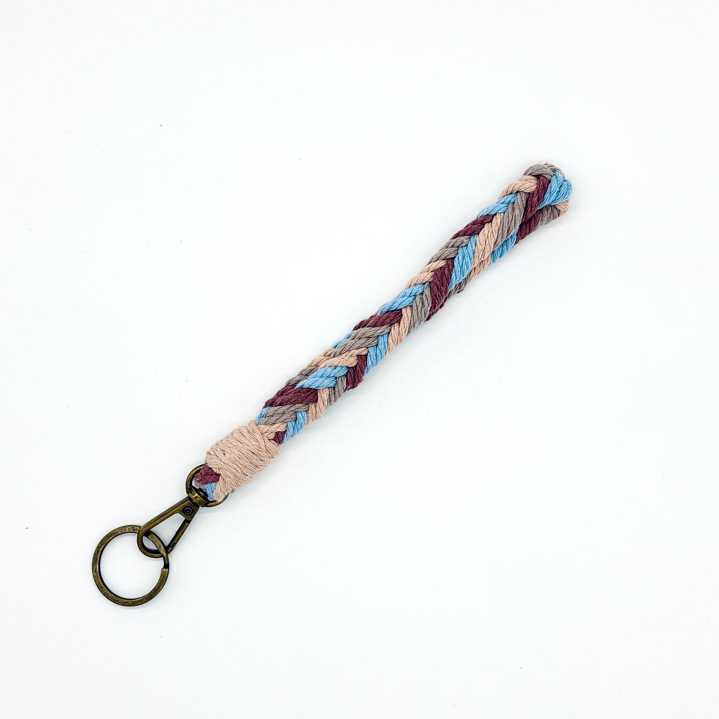 Herringbone Wristlet Keychain